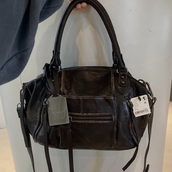 We The Free Handbags - Free People Black Baby Emerson Tote Bag